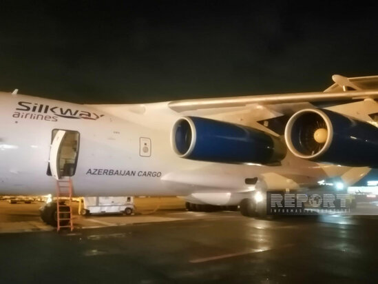 Azərbaycanın növbəti humanitar yardımları Türkiyəyə yola salınıb - FOTO