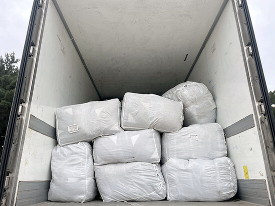 Azərbaycan Müdafiə Nazirliyi Türkiyəyə növbəti yardım göndərib - FOTO