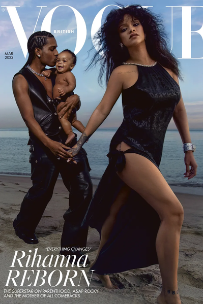 Rihannanın oğlu ilə - İlk fotosessiyası