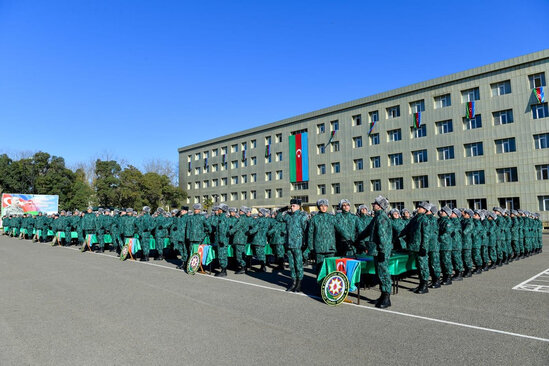 DSX-nin hərbi hissələrində gənc əsgərlərin andiçmə mərasimi keçirilib - FOTO