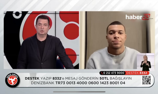 Mbappe Acunun efirinə qoşulub Türkiyəyə belə dəstək oldu - VİDEO