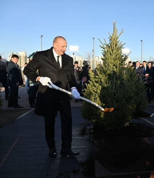 Astanada Heydər Əliyev küçəsinin açılışı olub - FOTO