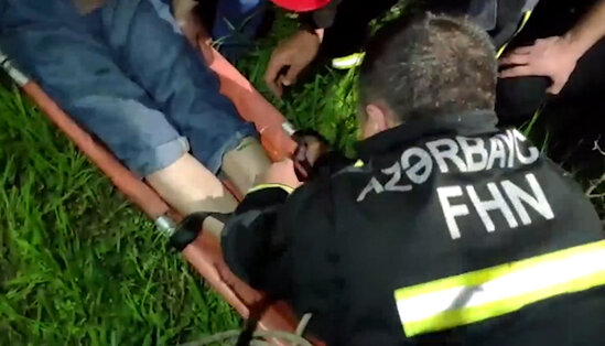 Azərbaycanda kişi dağlıq ərazidə köməksiz qaldı - VİDEO