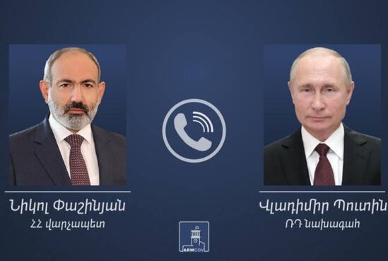 Paşinyan və Putin 2022-ci ildə 6 ikitərəfli görüş və 20 telefon danışığı keçirib