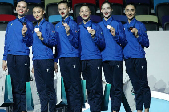 Azərbaycanın qrup hərəkətləri komandası Bakıdakı yarışda bürünc medal qazanıb
