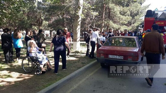 Gəncədə xəstəxanada baş verən yanğında xəstə boğularaq ölüb - YENİLƏNİB + FOTO