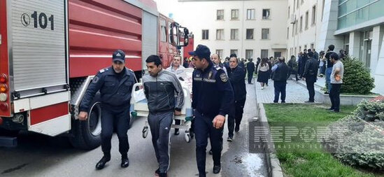 Gəncədə xəstəxanada baş verən yanğında xəstə boğularaq ölüb - YENİLƏNİB + FOTO