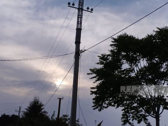 Salyanda güclü külək ağacları aşırıb, elektrik xətləri qırılıb, şəhərin bir hissəsi işıqsız qalıb - FOTO