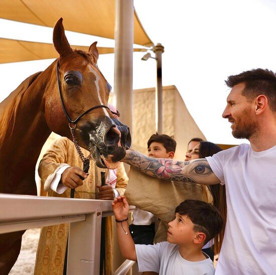 Messi yenə Səudiyyəyə səfər etdi - FOTO