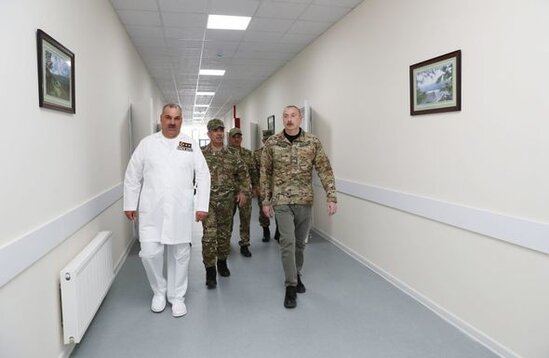 Prezident İlham Əliyev Kəlbəcərdə hərbi hospitalın açılışında iştirak edib - FOTO