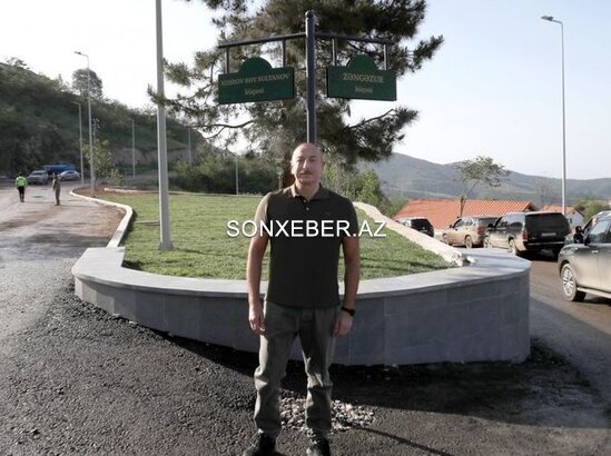 Laçında Xosrov bəy Sultanov və Zəngəzur küçələrinin kəsişməsində lövhələrin açılışı olub - FOTO