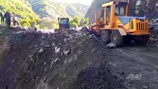İsmayıllı-Lahıc-Burovdal yolunda son vəziyyət: Hərəkət bərpa olunub - VİDEO