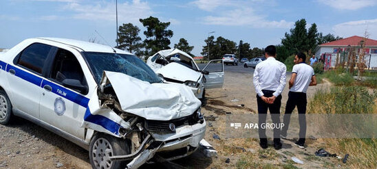 Azərbaycanda təlim maşınının iştirakı ilə qəza olub, ölən var - FOTO