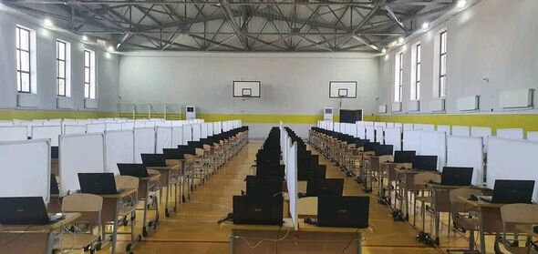 Şəkidə müəllimlərin imtahanından öncə problem yarandı - FOTO