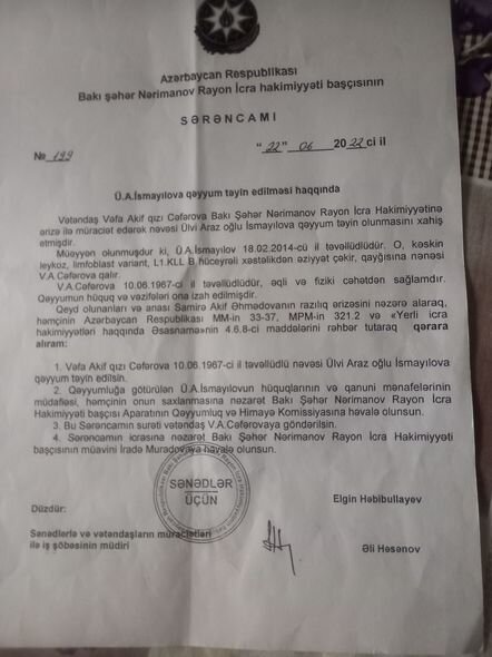 Yardıma çağırış: "Bizim uşaqla birlikdə orada müalicə olunan uşaqlardan çoxu artıq həyatda deyil" - FOTO