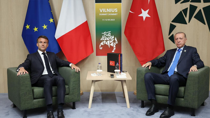 Rəcəb Tayyib Ərdoğan Emmanuel Makronla görüşdü