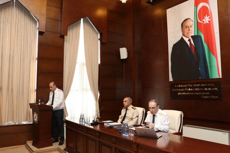 Hərbi Prokurorluqda geniş kollegiya iclası keçirilib