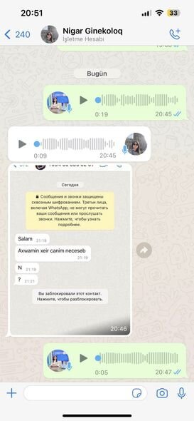Bakıda həkimlərin başına iş gəldi: "Whatsapp" dələduzluğu - FOTO