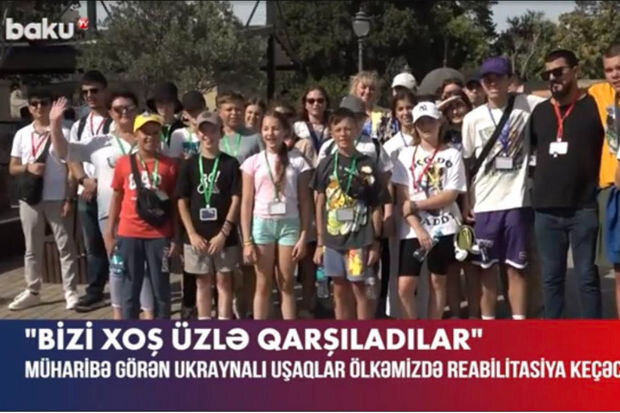 Bakıda qonaq olan ukraynalı uşaqların paytaxt təəssüratları - VİDEO