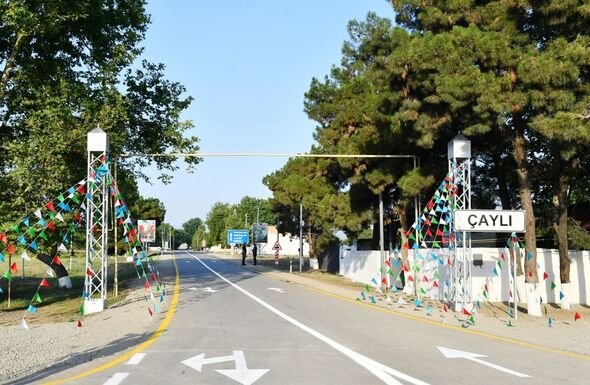 Prezident İlham Əliyev Qarapapaq-Çaylı avtomobil yolunun açılışında iştirak edib - FOTO