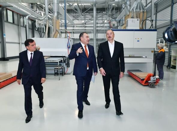 Qazaxda mebel fabrikinin açılışı olub - YENİLƏNİB + FOTO