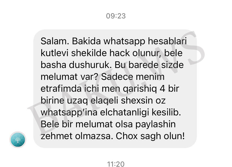 Azərbaycanda "WhatsApp" hesabları kütləvi şəkildə oğurlanır - Profilinizi bu yolla qoruyun - TÖVSİYYƏ/FOTO