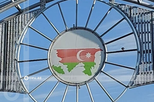 Zərdabda Azərbaycan bayrağına və xəritəsinə hörmətsizlik edilib - FOTO