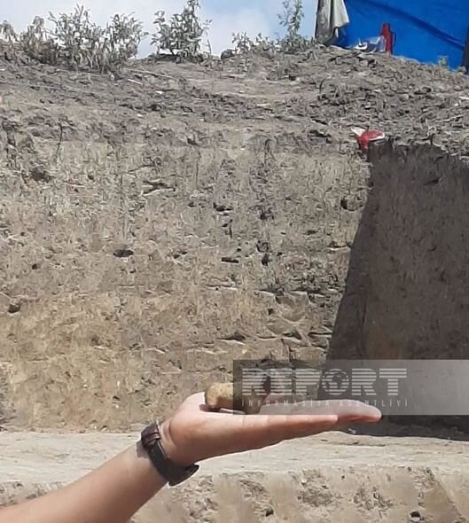 Cəlilabadda ilk tunc dövrünə aid miniatür qoç fiquru aşkarlanıb - FOTO