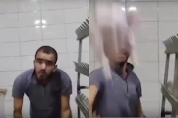 Hövsanda biabırçılıq: Süfrəyə qoyulan toyuqlar antisanitar şəraitdə hazırlanır - VİDEO