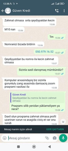 'Guvenkredittaz" müştəriləri aldadaraq kartlarından pul çəkir