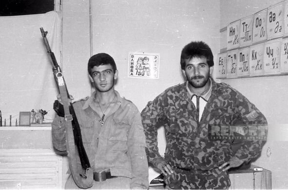 Birinci Qarabağ müharibəsində itkin düşmüş döyüşçü ilə Füzulidə vida mərasimi keçirilir - FOTO