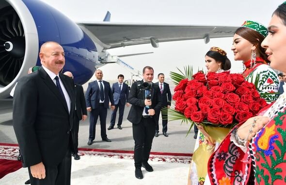 Prezident İlham Əliyev Tacikistanda səfərdədir - FOTO