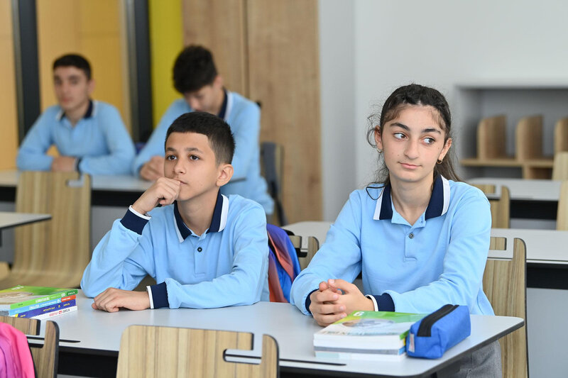 Füzulidə 30 ildən sonra ilk tədris ilinin zəngi çalınıb - FOTO