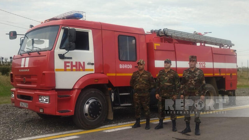 Qarabağa yanğınsöndürmə briqadası göndərilib - FOTO