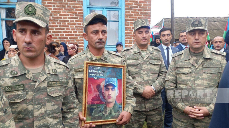 Şəhid Yusif Xəlilov Lənkəranda dəfn edilib - YENİLƏNİB - FOTO