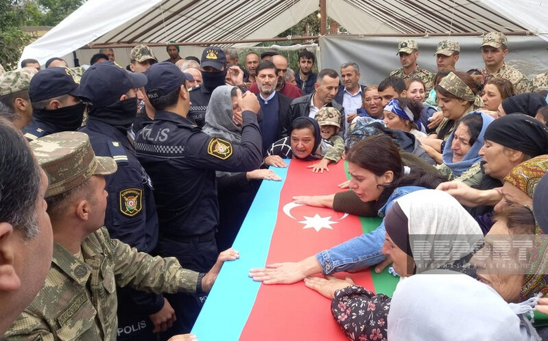 Şəhid Yusif Xəlilov Lənkəranda dəfn edilib - YENİLƏNİB - FOTO