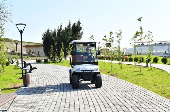 Prezident Tərtər rayonunun Suqovuşan qəsəbəsində istirahət parkının açılışında iştirak edib - YENİLƏNİB + FOTO