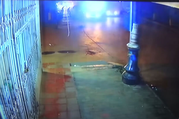 Cəlilabadda bıçaqlanma hadisəsi anbaan kameraya düşdü - VİDEO