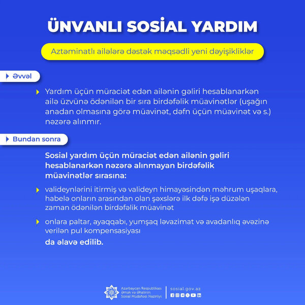 Nazirlikdən AÇIQLAMA - 15 gün ərzində... - FOTO