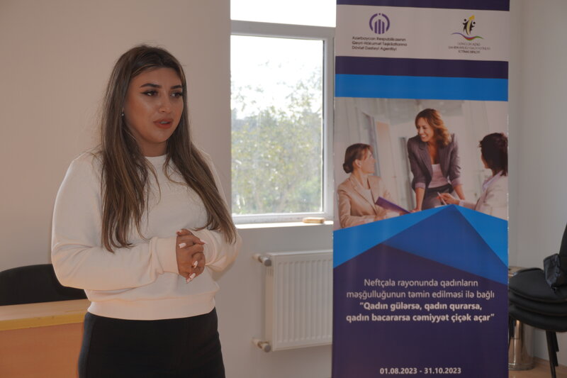 "Qadın gülərsə, qadın qurarsa, qadın bacararsa cəmiyyət çiçək açar" adlı layihə başa çatdı