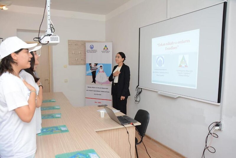 "Erkən nigah və onun fəsadları" adlı layihə çərçivəsində maarifləndirmə tədbirləri həyata keçirilib