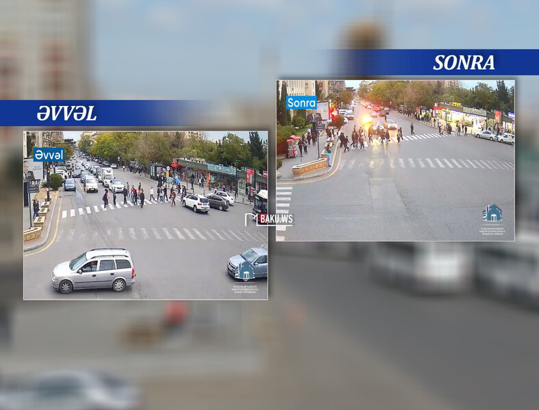 SÜRÜCÜLƏRİN DİQQƏTİNƏ! Bu yolda hərəkət dəyişdirildi - VİDEO