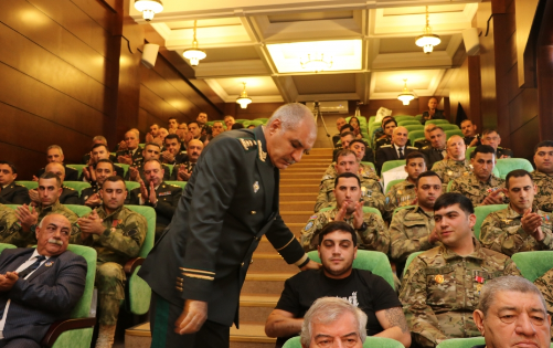 Hərbi Prokurorluqda qazilərlə görüş keçirilib