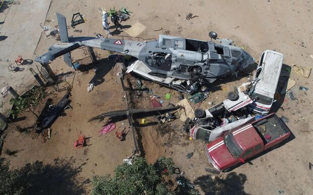 Nigeriyada Hərbi Hava Qüvvələrinə məxsus helikopter qəzaya uğrayıb