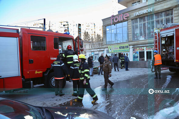 Bakıda yaşayış binasındakı yanğın söndürülüb - YENİLƏNİB + FOTO/VİDEO