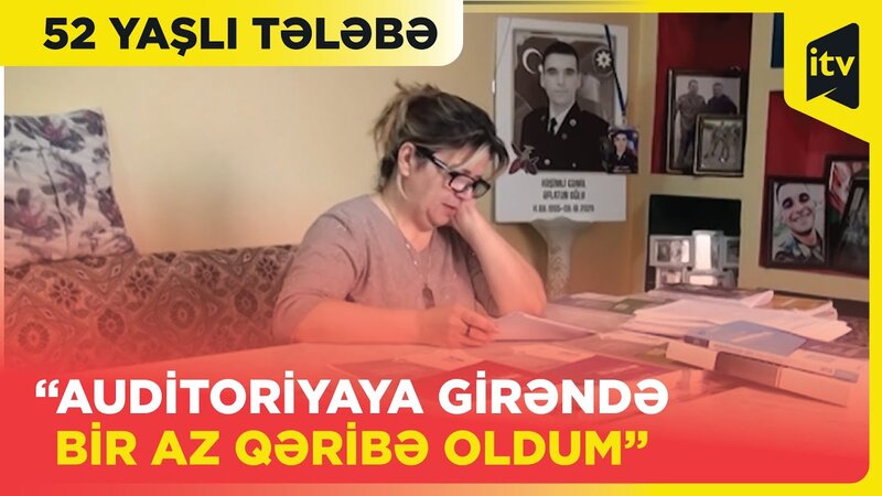52 yaşlı şəhid anası tələbədir: "Oğlumun ən böyük arzusu ali təhsil almağım olub" - VİDEO