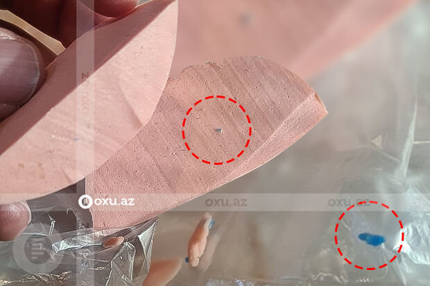 Kolbasadan plastmas qırıntıları çıxdı - VİDEO
