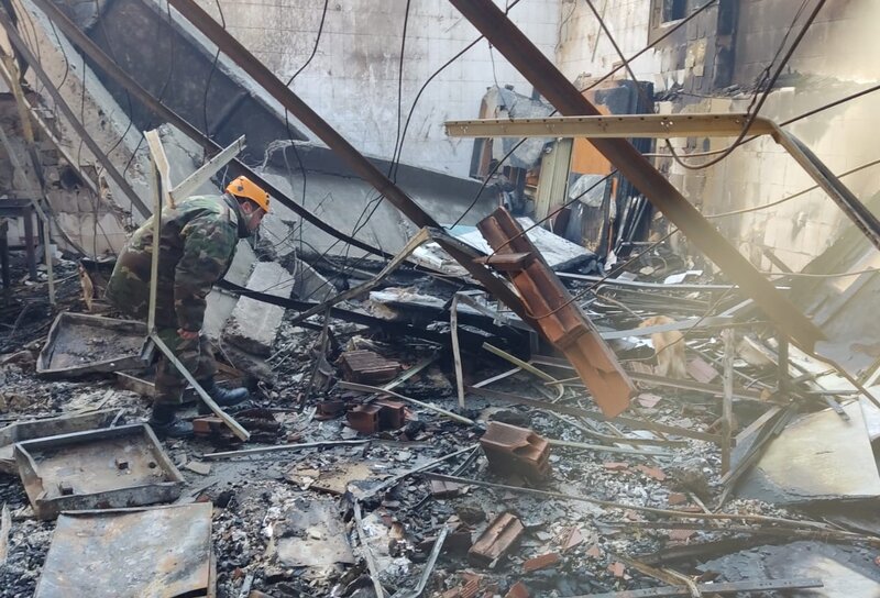 Dağıntılar altından daha bir cəsəd çıxarıldı - Fotolar