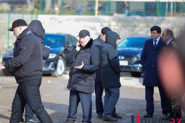 Etibar Mirzəyev və baş prokurorun müavini yenidən partlayış olan ərazidə - FOTO