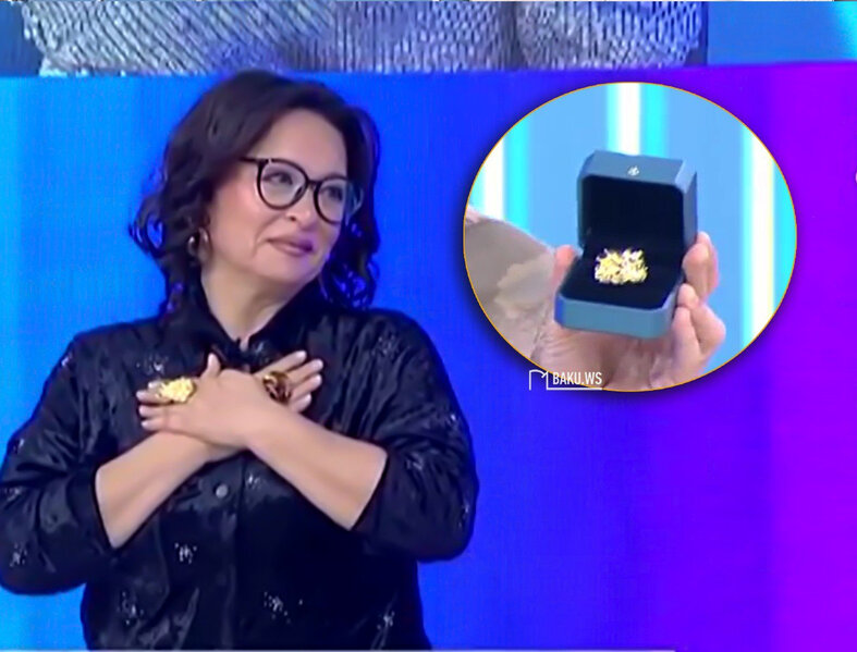 Qazilərimiz Mehriban Xanlarovaya üzük hədiyyə etdi - VİDEO